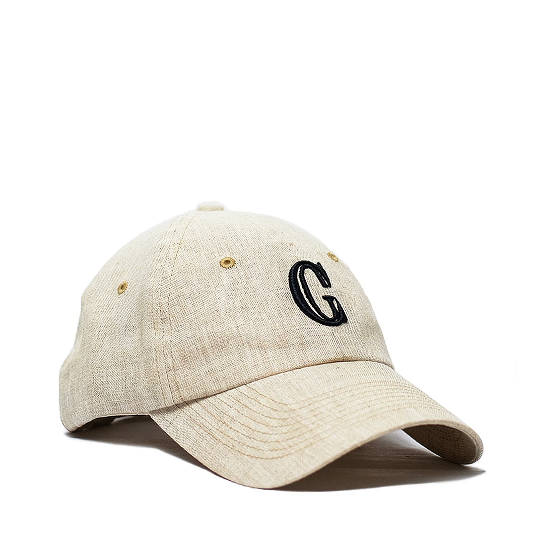 CG Monogram Linen Cap 'Ivory/Navy'