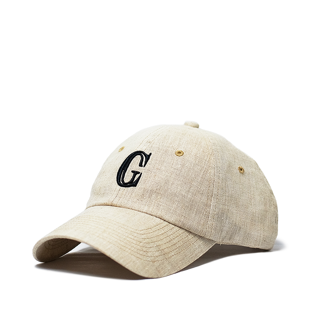 CG Monogram Linen Cap 'Ivory/Navy'