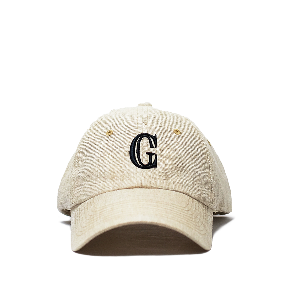 CG Monogram Linen Cap 'Ivory/Navy'