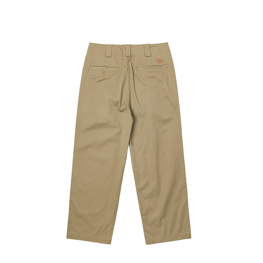 Pleated Design Nine-quarter Pants ‘Khaki’