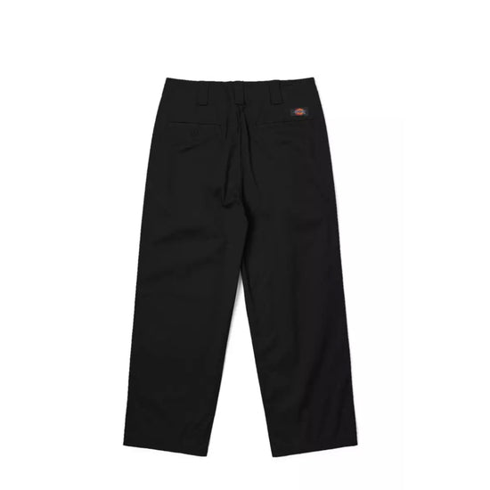 Pleated Design Nine-quarter Pants 'Black'