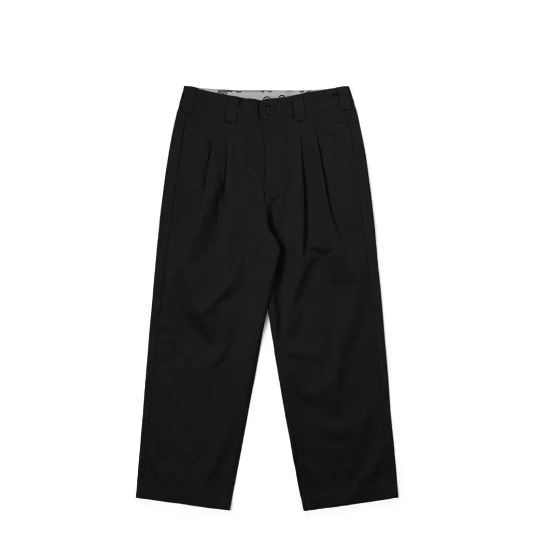Pleated Design Nine-quarter Pants 'Black' – Common Ground Philippines