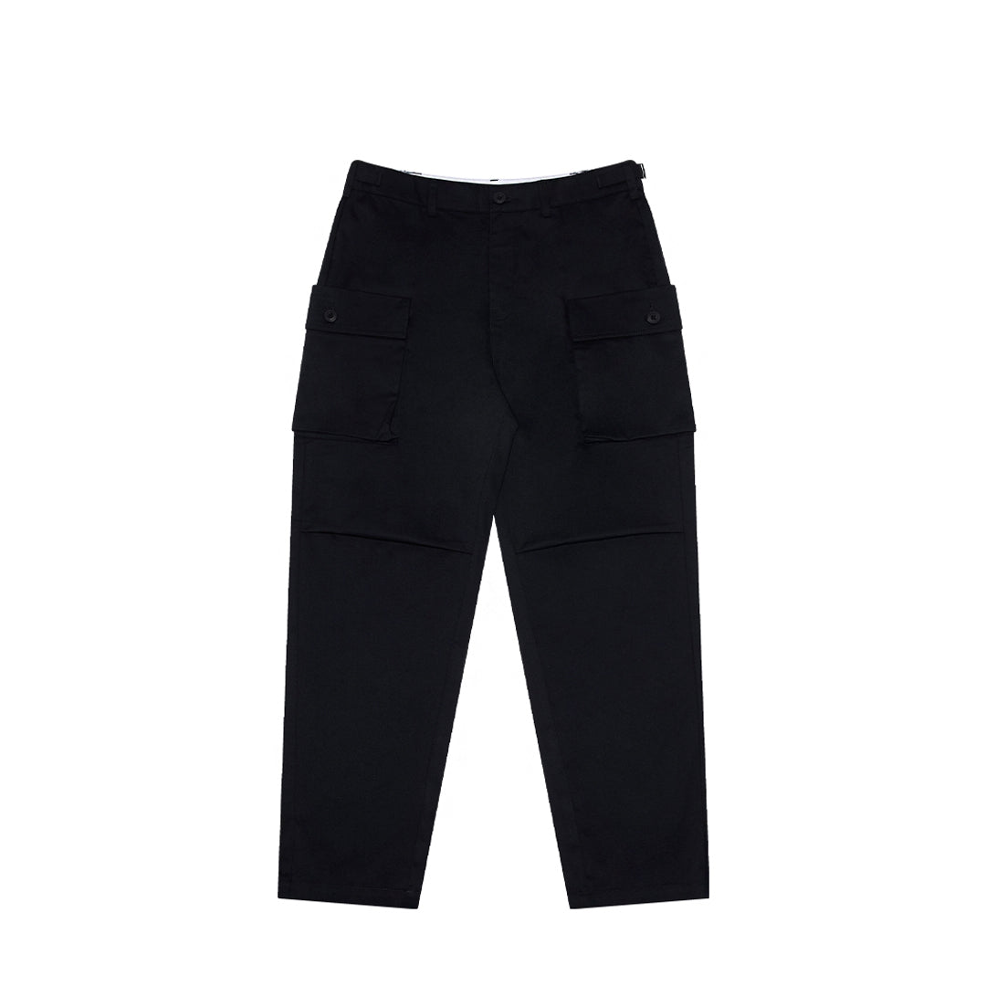 Twill Multi-pocket Casual Trousers 'Black'