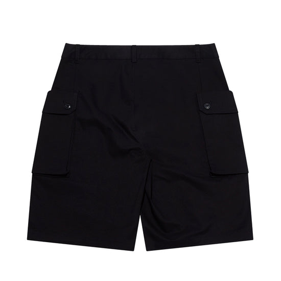 Load image into Gallery viewer, Twill Pocket Straight Shorts &amp;#39;Black&amp;#39;
