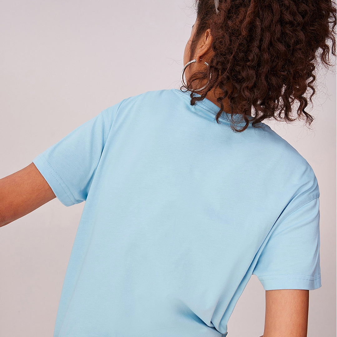 Load image into Gallery viewer, Woven Label Short-sleeved &amp;#39;Sky Blue&amp;#39;

