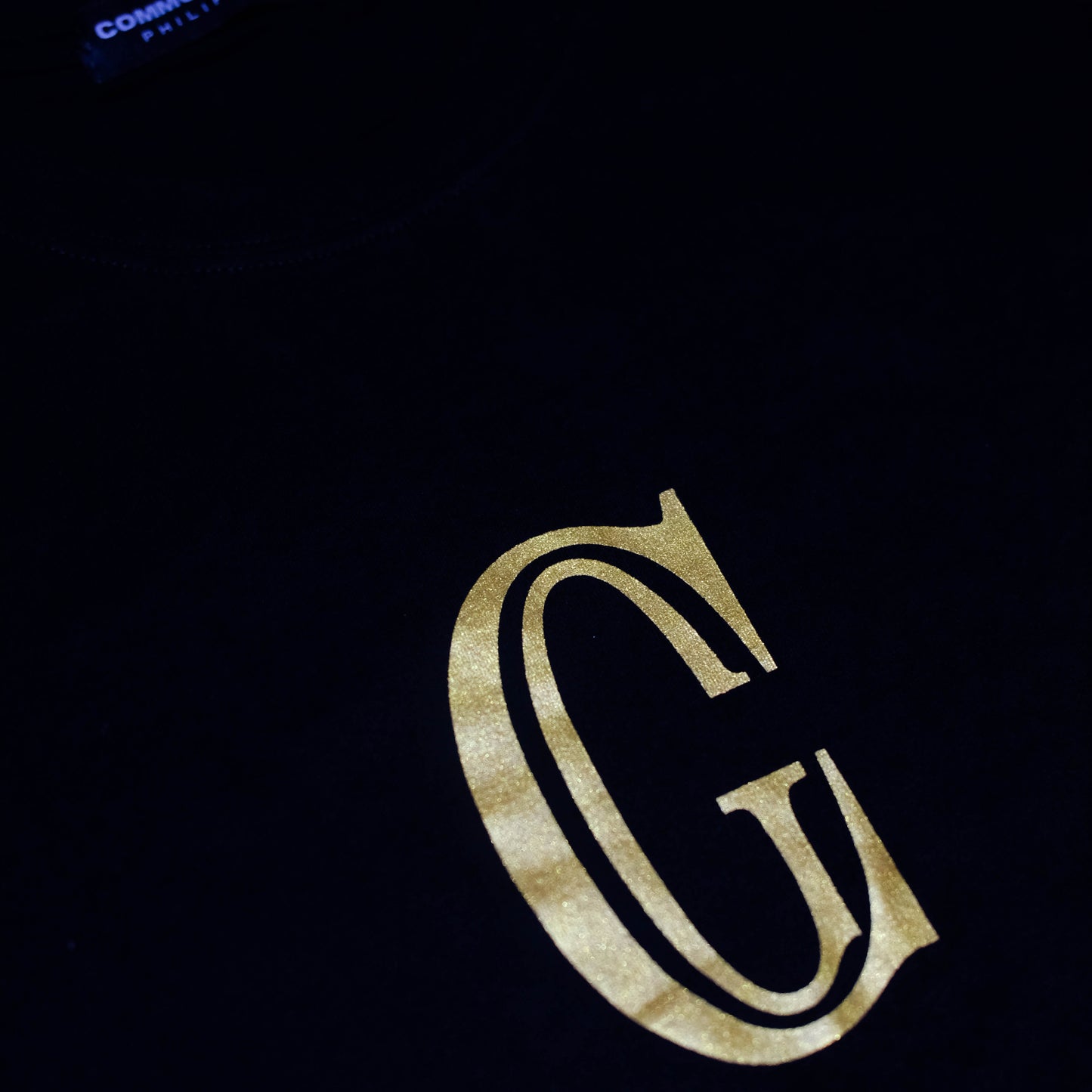 CG Monogram Men's T-shirt 'Black/Gold'
