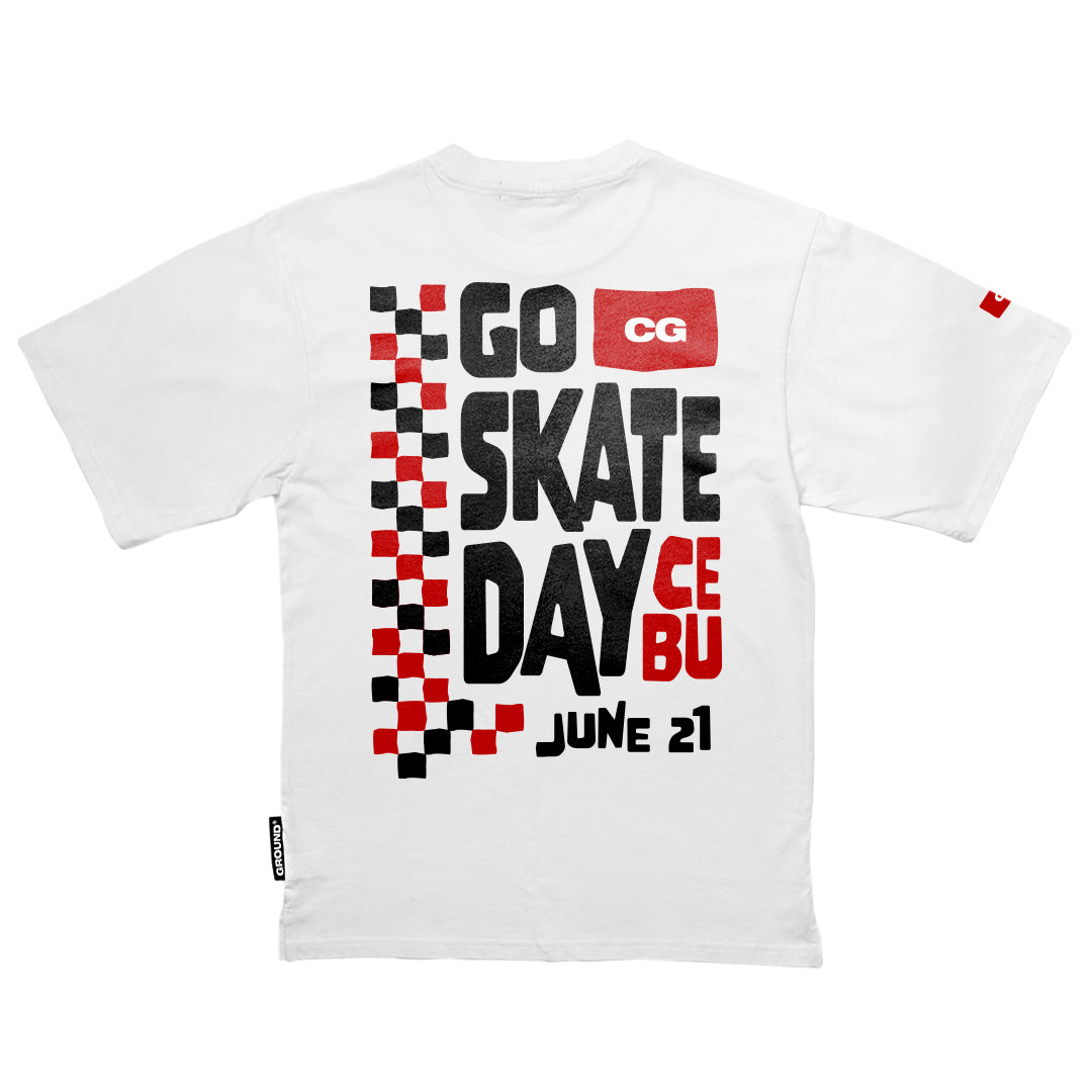 CG Go Skateboarding Day T-shirt ‘White’ – Common Ground Philippines