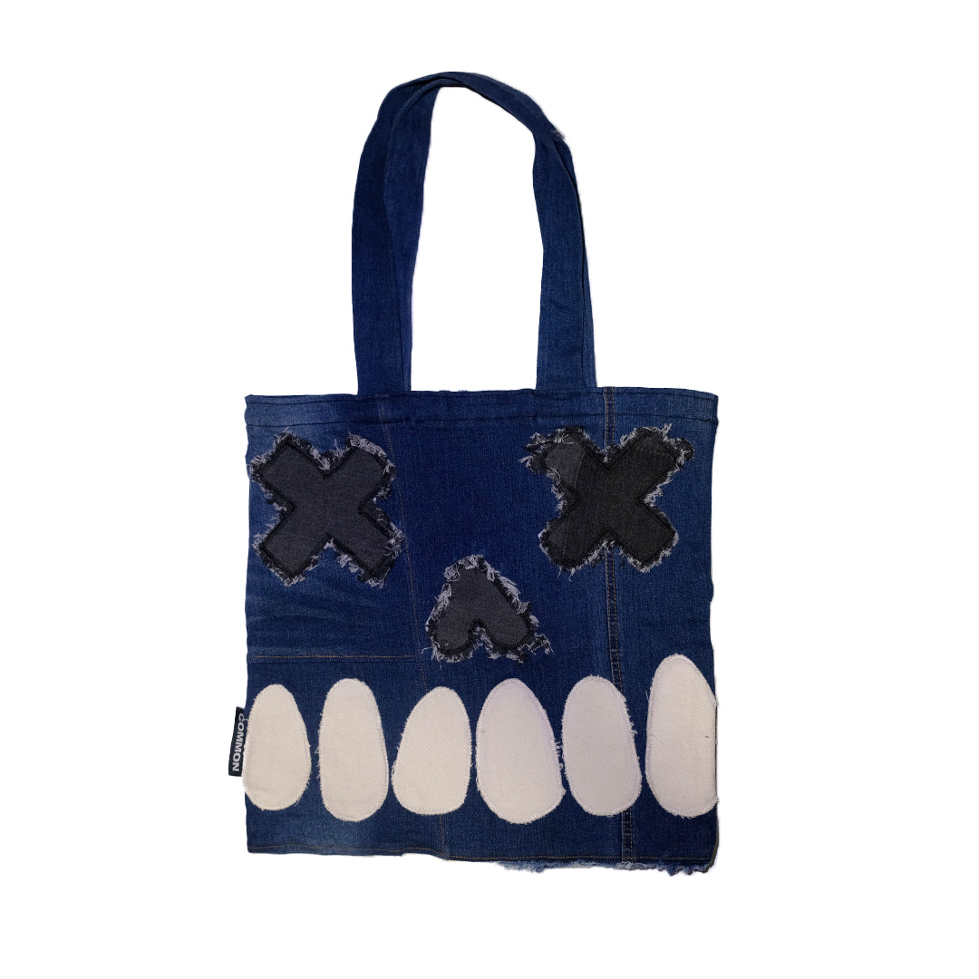 Unique Artwork Denim Tote Bag 11