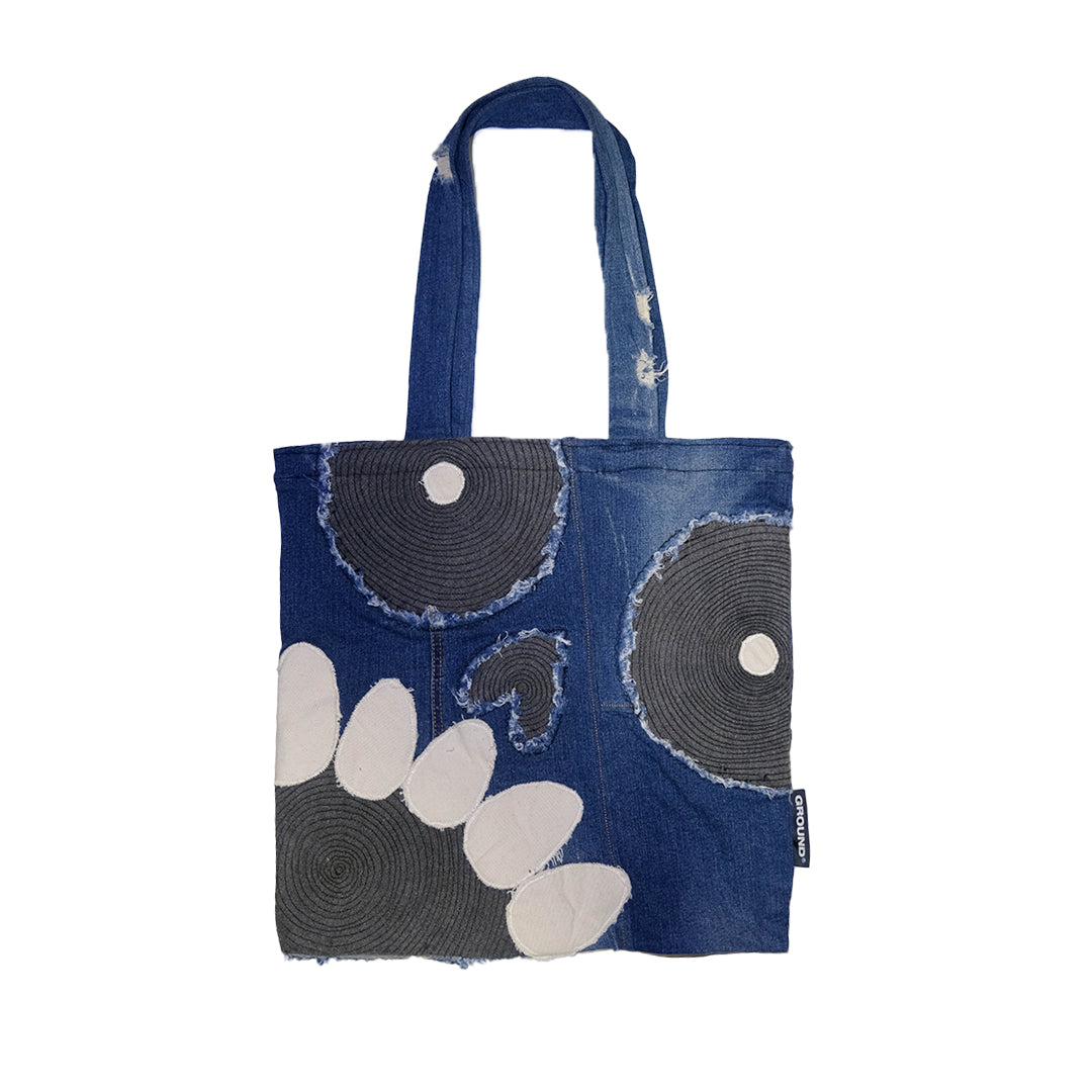 Unique Artwork Denim Tote Bag 11