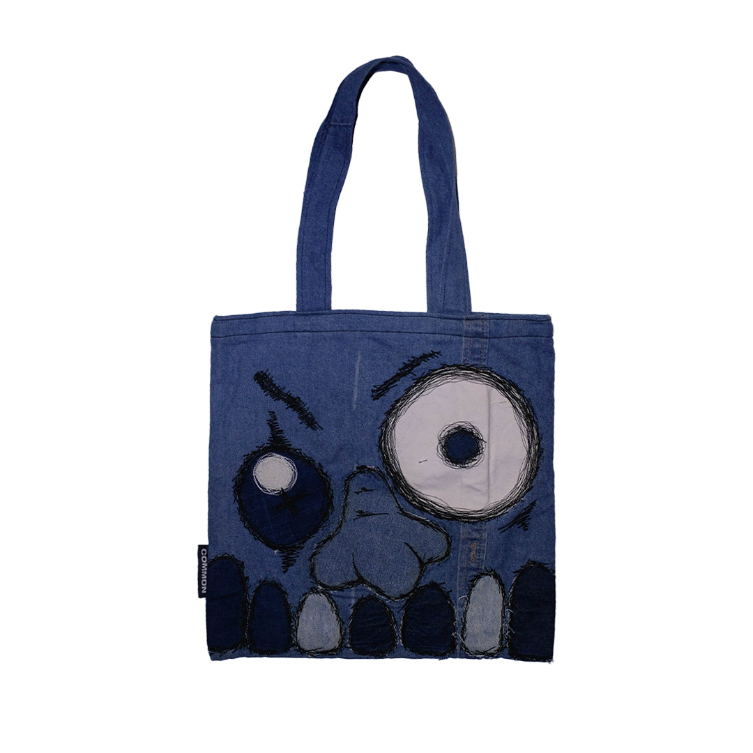 Unique Artwork Denim Tote Bag 6