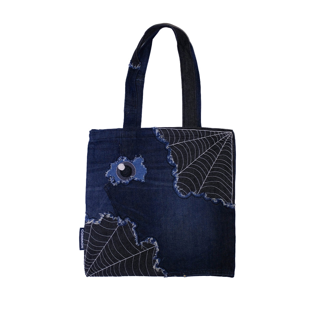 Unique Artwork Denim Tote Bag 4