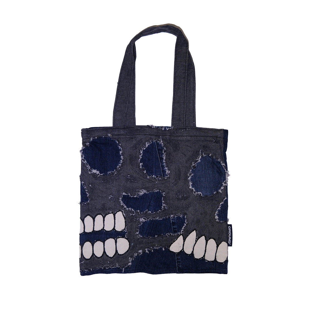 Unique Artwork Denim Tote Bag 2