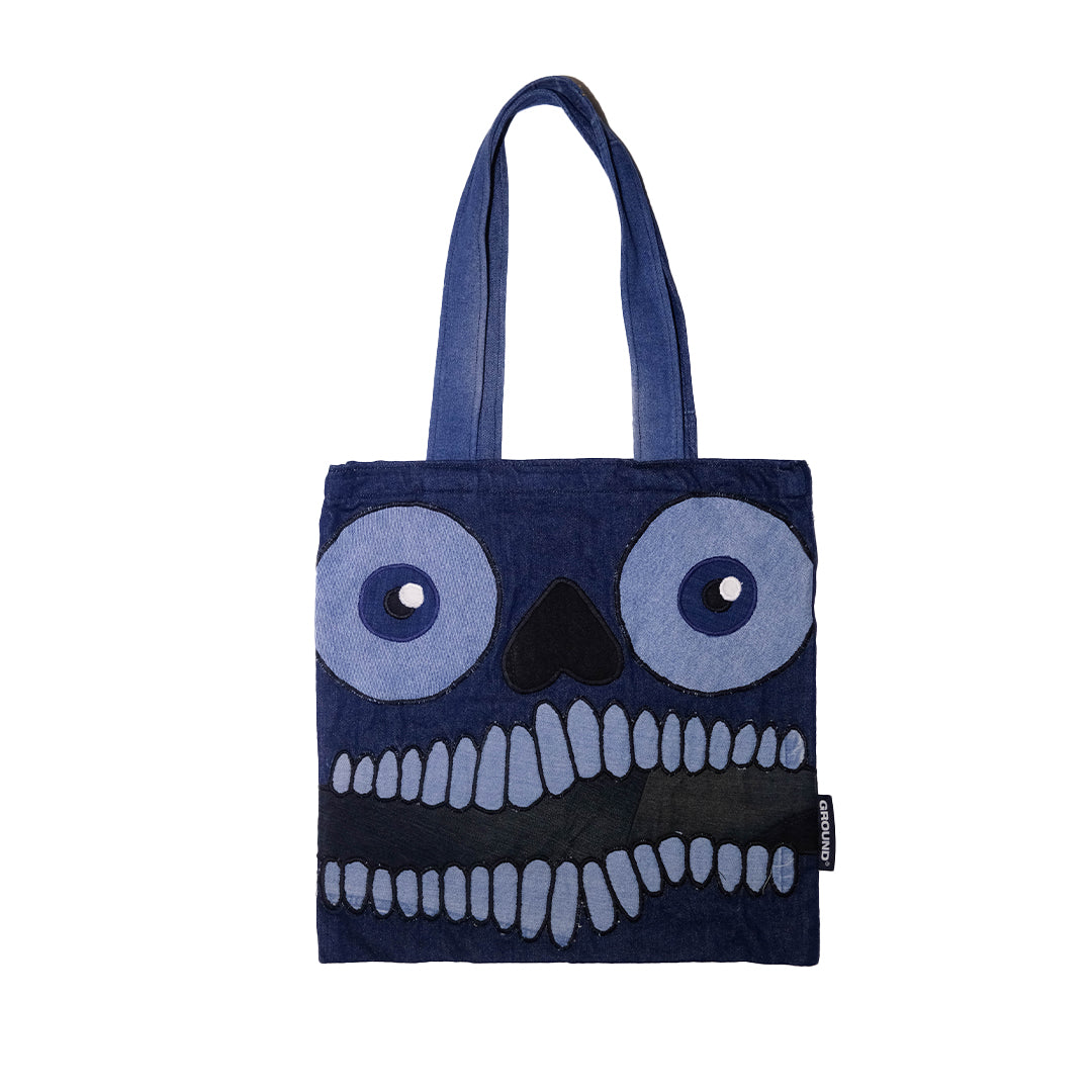 Unique Artwork Denim Tote Bag 19