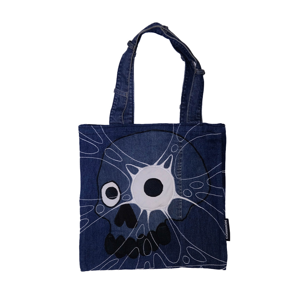 Unique Artwork Denim Tote Bag 16