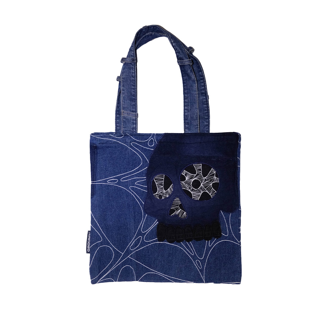 Unique Artwork Denim Tote Bag 16