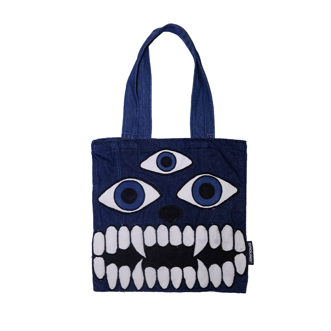 Unique Artwork Denim Tote Bag 15