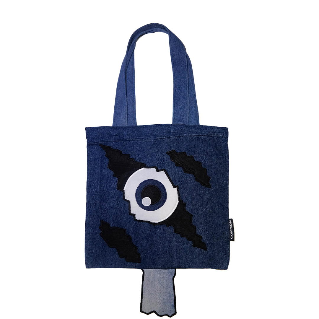 Unique Artwork Denim Tote Bag 13