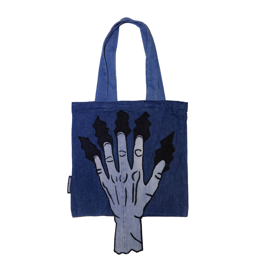 Unique Artwork Denim Tote Bag 13