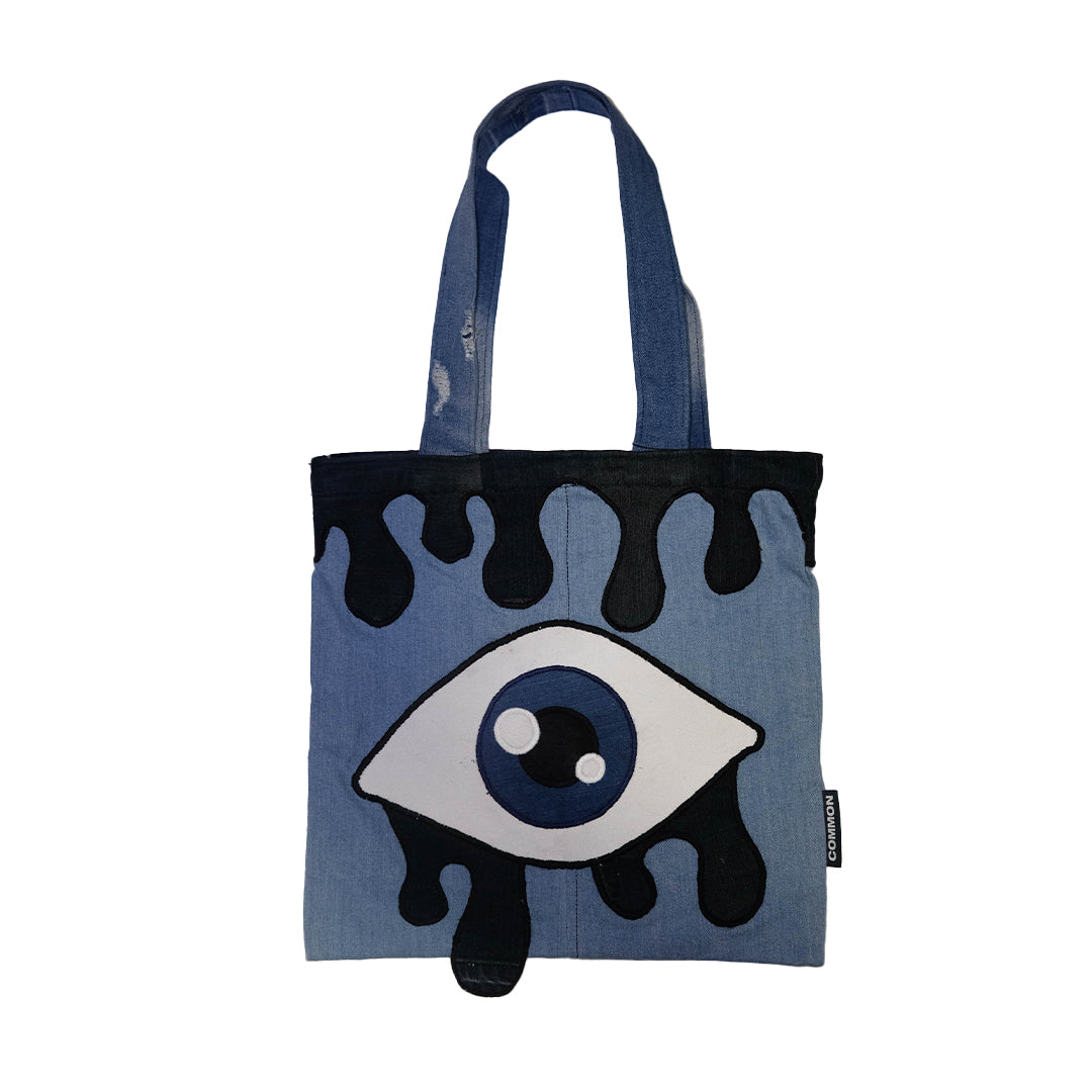 Unique Artwork Denim Tote Bag 14