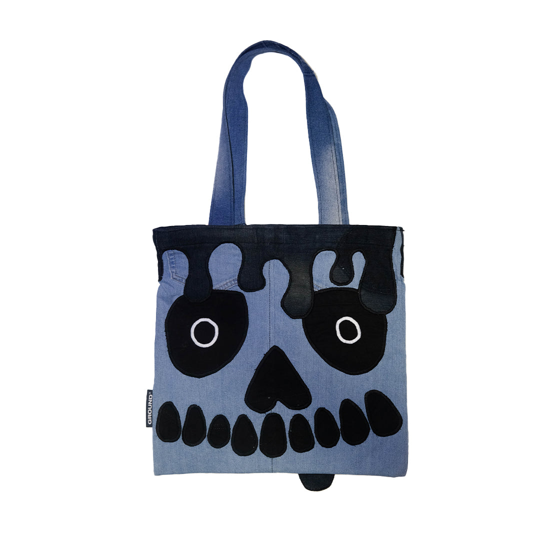 Unique Artwork Denim Tote Bag 14