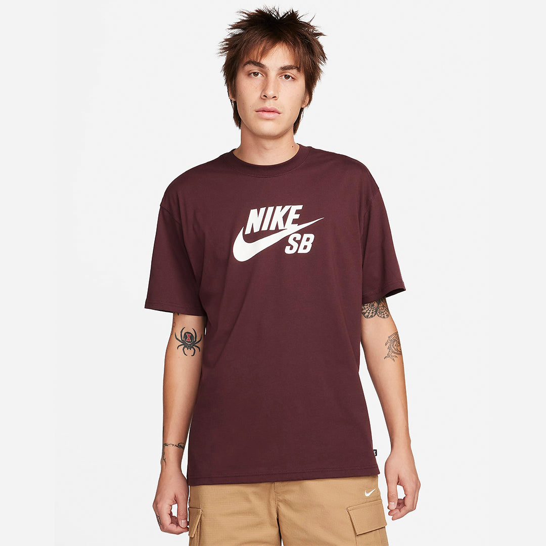 Nike SB Logo Skate T-Shirt 'Burgundy'