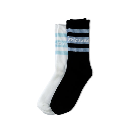 Load image into Gallery viewer, Dickies Stripes Socks &amp;#39;Black/White&amp;#39;

