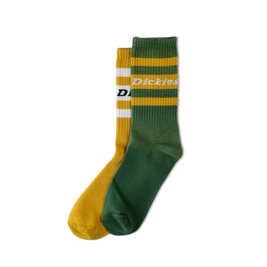 Dickies Stripes Socks 'Yellow/Green'