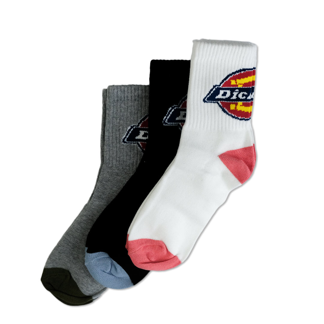 Load image into Gallery viewer, Logo Socks Pack &amp;#39;Black/White/Gray&amp;#39;
