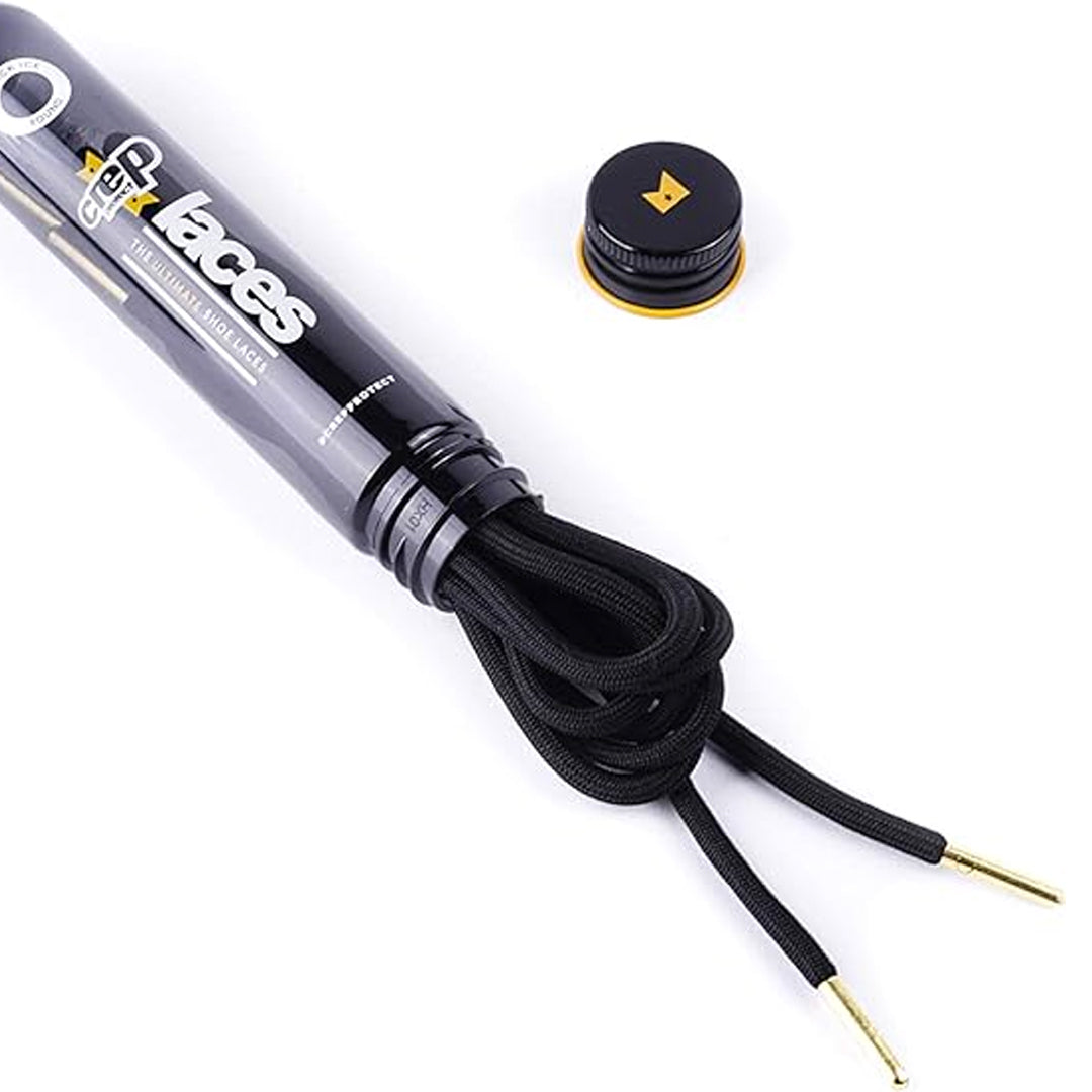 Pre-treated Laces - Ice Black Round