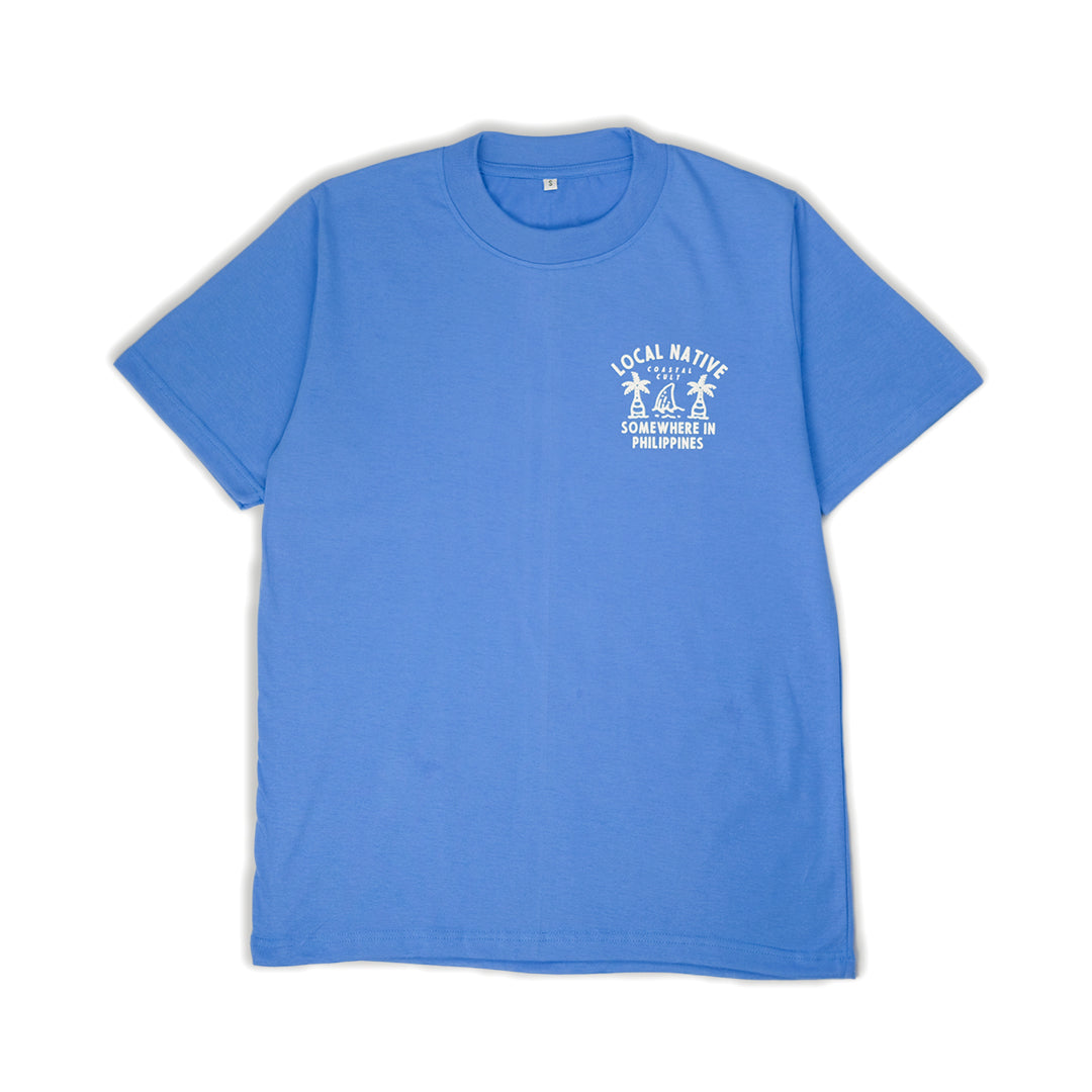 Coastal Cult T-shirt 'Coral Blue'