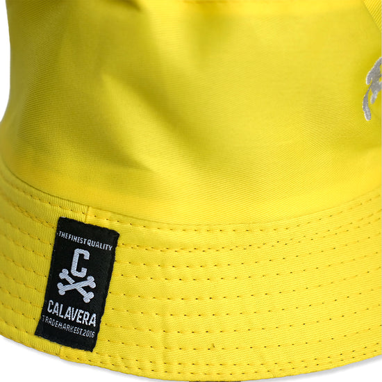 Calavera Reversible Bucket Hat 'Yellow to Black'