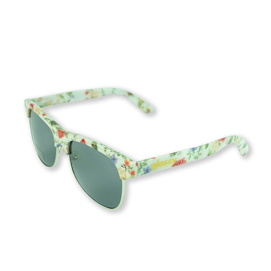 Load image into Gallery viewer, Glassy Shredder Sunglasses &amp;#39;White Floral&amp;#39;
